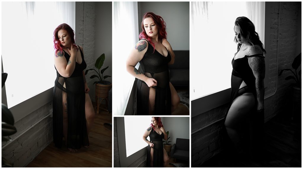 Colorado-boudoir-photos-of-a-woman-wearing-a-shear-black-dress-posing-in-front-of-a-big-window