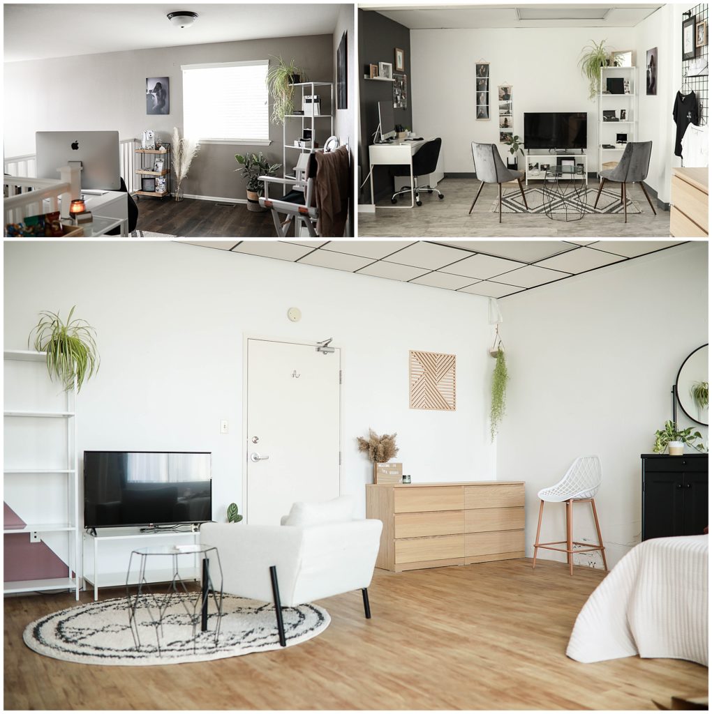 collage-of-three-different-colorado-boudoir-studios-sitting-areas